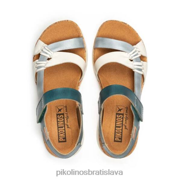 obuv rieka Pikolinos 640B4116 viacfarebné kožené športové sandále palma ženy