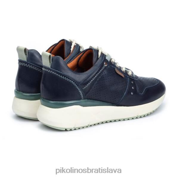 obuv Modrá Pikolinos 640B4762 kožené tenisky sella na kline ženy