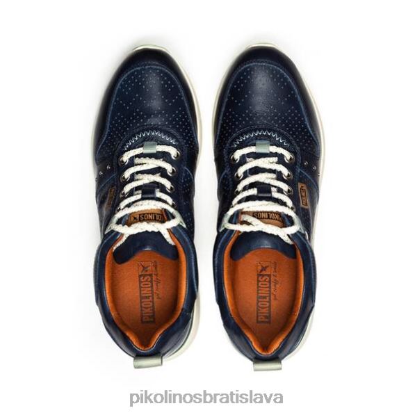 obuv Modrá Pikolinos 640B4762 kožené tenisky sella na kline ženy