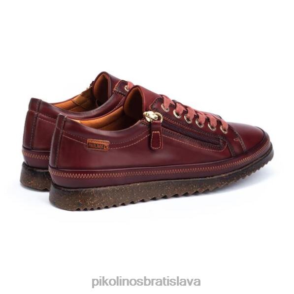 obuv arcilla Pikolinos 640B4784 Šnurovacie tenisky mallorca s bočným zipsom a jedinečnou podrážkou ženy