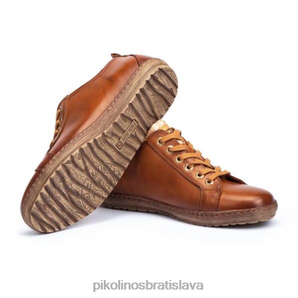 obuv brandy Pikolinos 640B4224 lagos šnurovacie kožené tenisky s bočným zipsom ženy