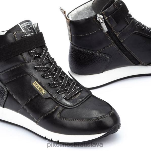 obuv čierna Pikolinos 640B4205 barcelona barcelona šnurovacie vysoké tenisky ženy