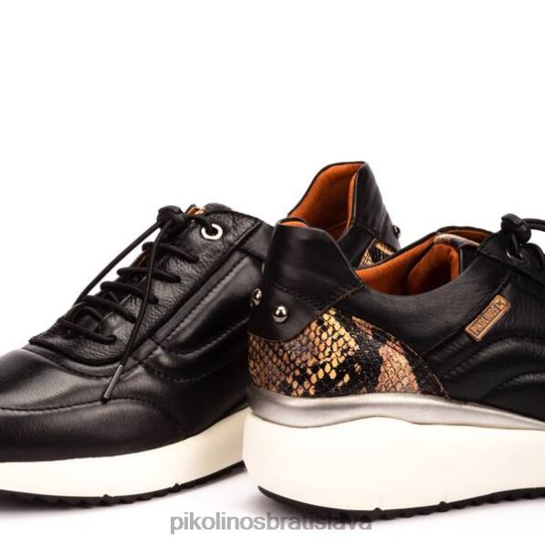 obuv čierna Pikolinos 640B4771 kožené tenisky sella sella ženy