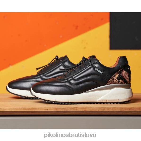 obuv čierna Pikolinos 640B4771 kožené tenisky sella sella ženy
