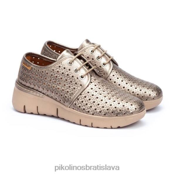 obuv kameň Pikolinos 640B4770 Športové tenisky typu teruel blucher s extra ľahkou podrážkou a vysekávanou kožou ženy