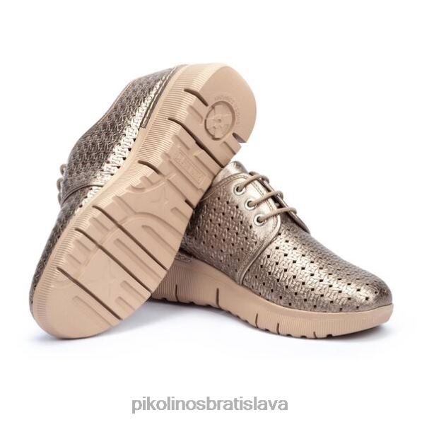 obuv kameň Pikolinos 640B4770 Športové tenisky typu teruel blucher s extra ľahkou podrážkou a vysekávanou kožou ženy