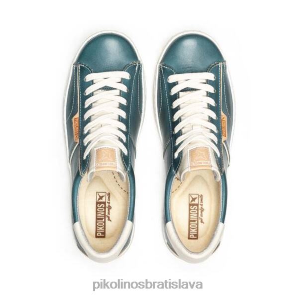 obuv rieka Pikolinos 640B4228 Kožené tenisky lanzarote s pamäťovou penou ženy