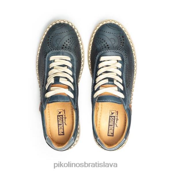 obuv zafír Pikolinos 640B4188 dierovaná kožená teniska mesina ženy